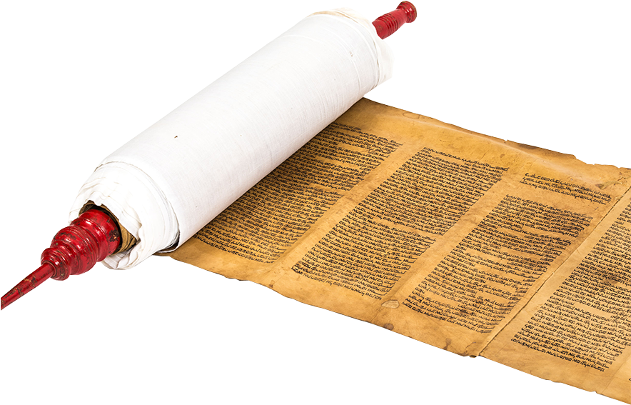 A Torah Made Of Gazelle Skin - Rolling Pin (883x956), Png Download