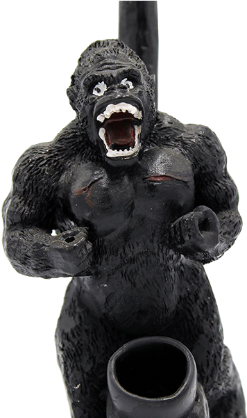 Angry Gorilla Resin Pipe - Statue (600x600), Png Download