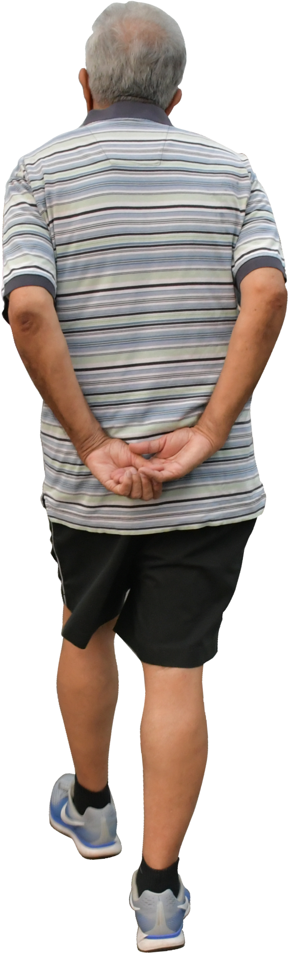 Man Walking, Old Man Cutout, Back - Old People Back Png (650x1920), Png Download