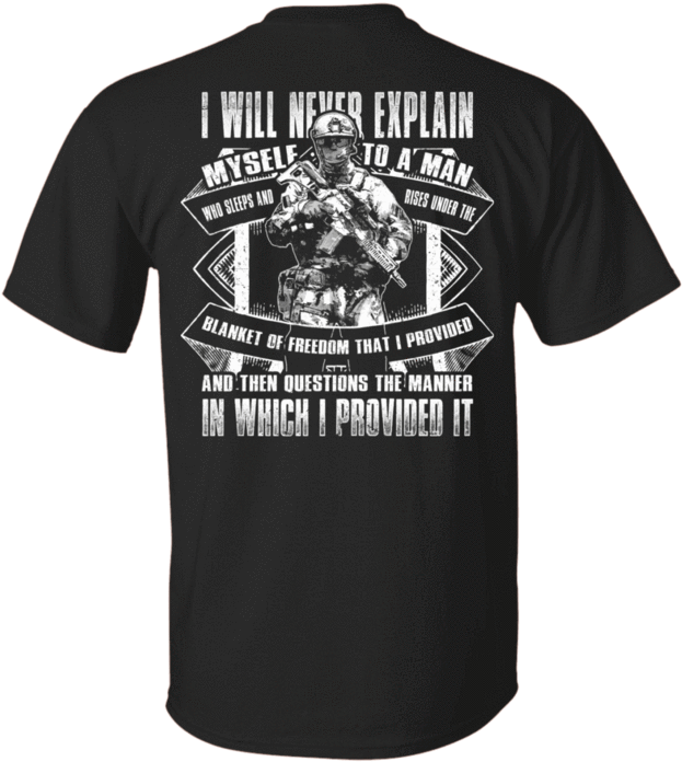I Will Never Explain Myself To A Man T Shirts Men Back - Husband Shirts For Wife Born In May (700x700), Png Download