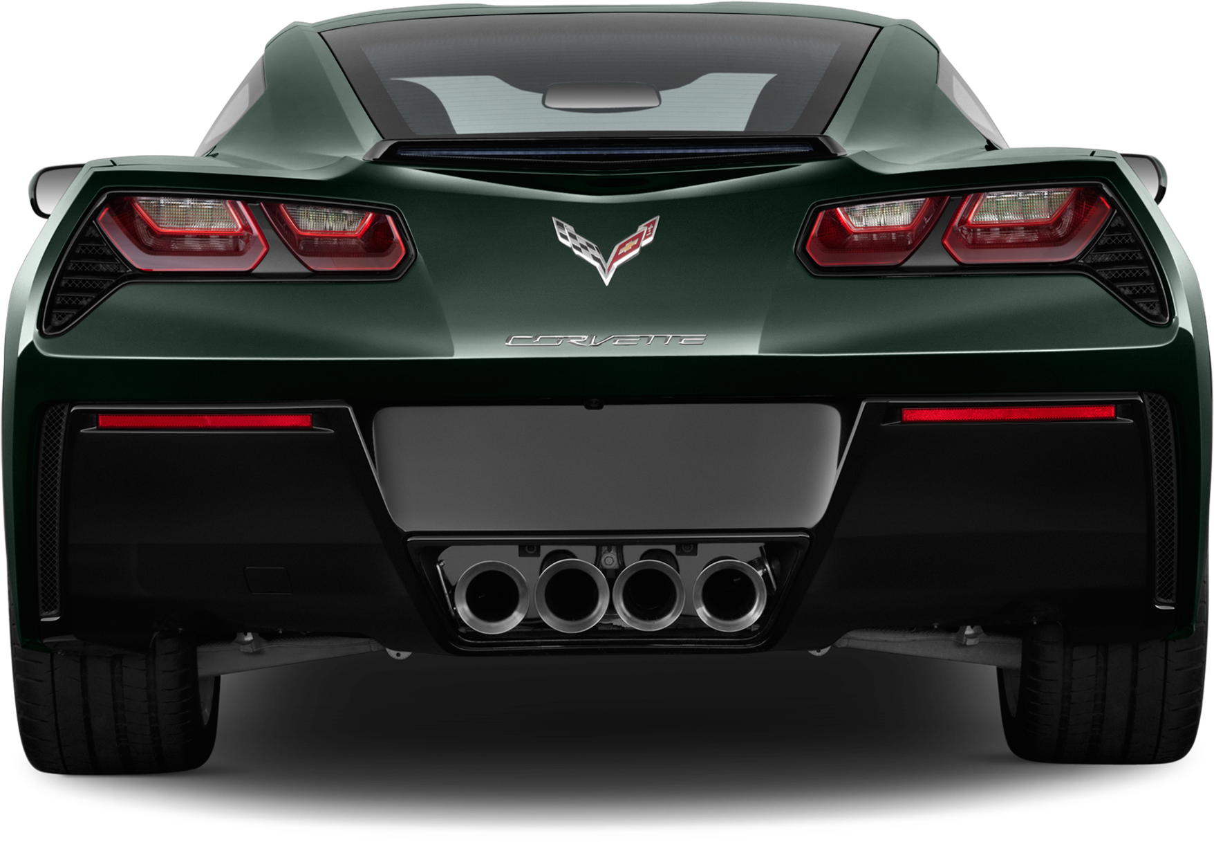 Rear Clipart Sport Car - 2018 Corvette Convertible Rear (2048x1360), Png Download