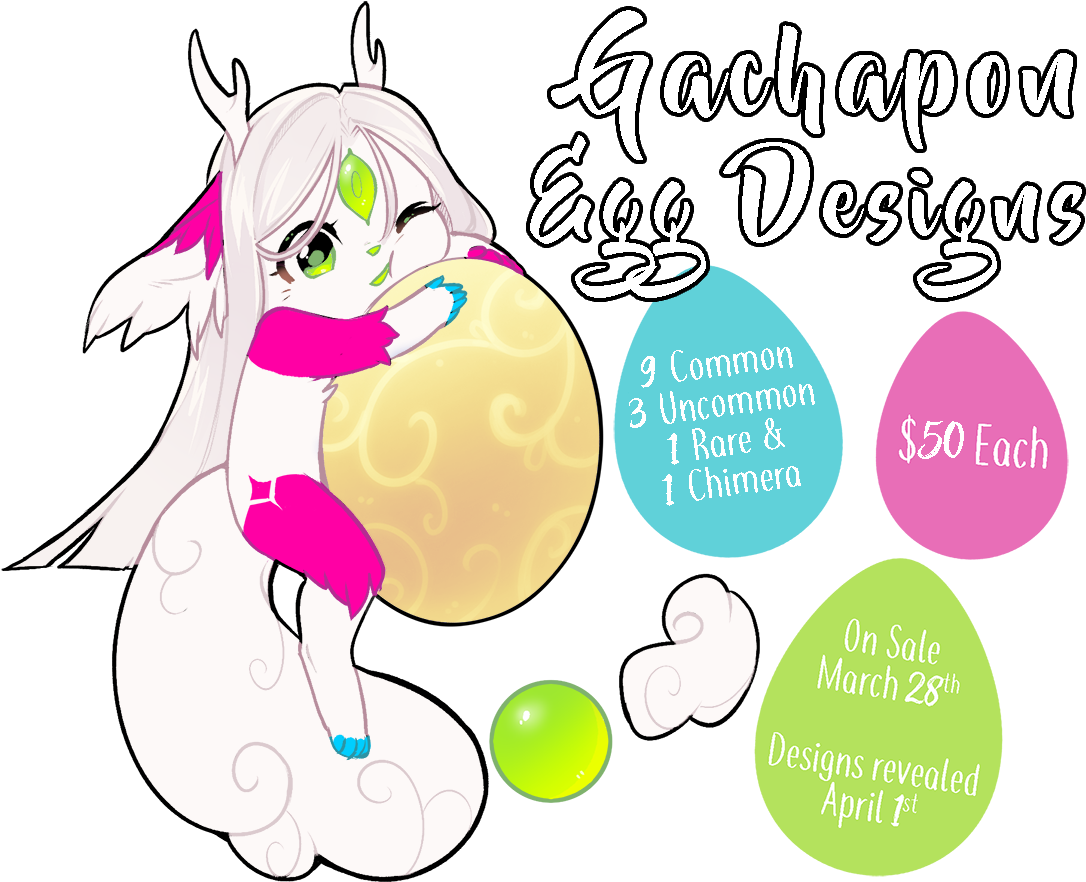 Easter Gachapon Designs - Cartoon (1200x972), Png Download