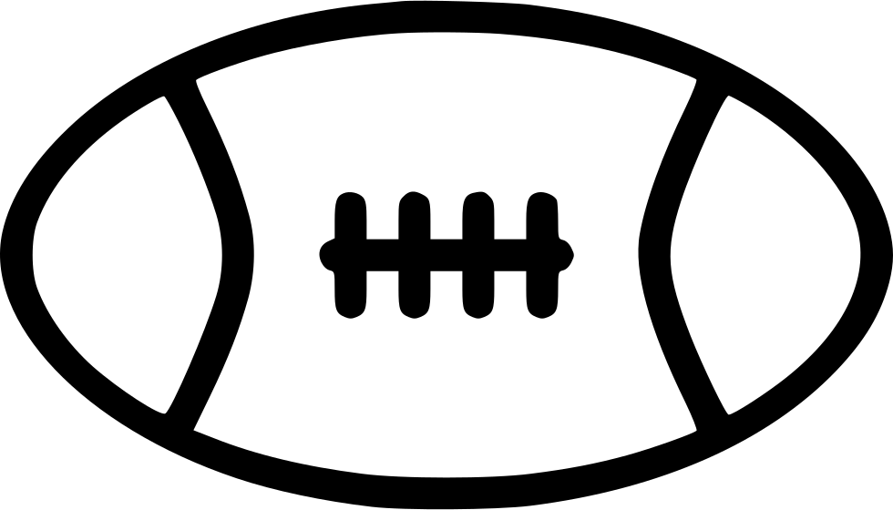 Rugby American Football Ball Comments - Simple American Football (980x560), Png Download