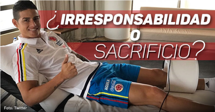 ¿fue Una Irresponsabilidad Convocar A James A La Selección - James En Recuperación (684x456), Png Download