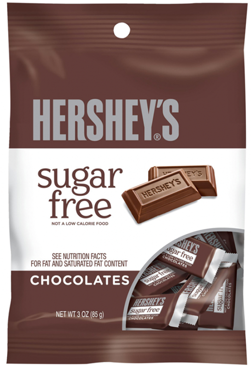 Hershey Bar Mini Sugar Free 3oz Peg Bag Case Qty - Hershey's Sugar Free Chocolate (800x800), Png Download