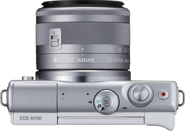 The M100 Also Offers A Hybrid Auto Mode, Which Will - Eos M100 (760x541), Png Download