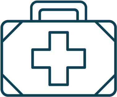 Briefcase With Medical Cross Representing Medical Negligence - Accesorios De Doctor Para Colorear (1000x451), Png Download