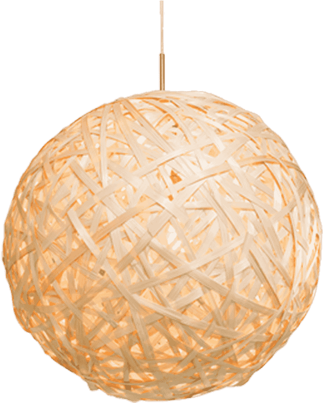 “kyoto” Hanging Lamp Natural - Light Fixture (800x800), Png Download