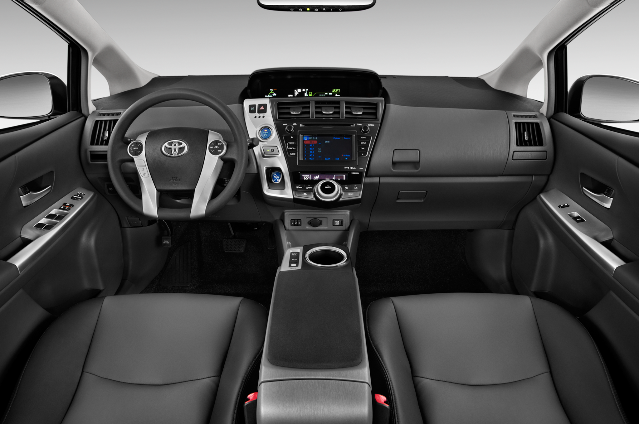 2014 Toyota Prius V - 2018 Ford Fiesta S Interior (2048x1360), Png Download
