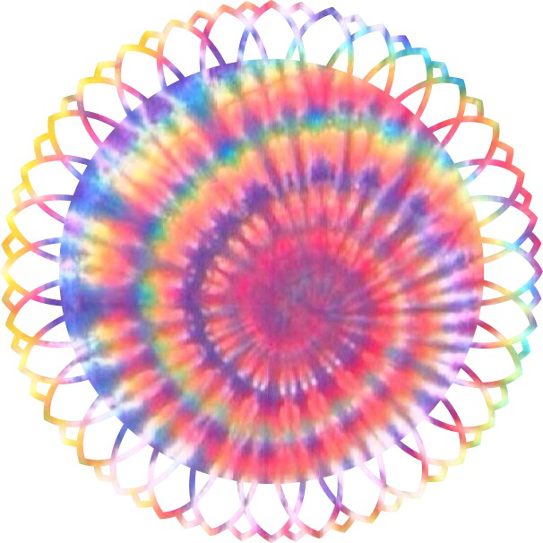 “ Transparent Tie-dye Swirl X ” - Wallpaper (606x606), Png Download