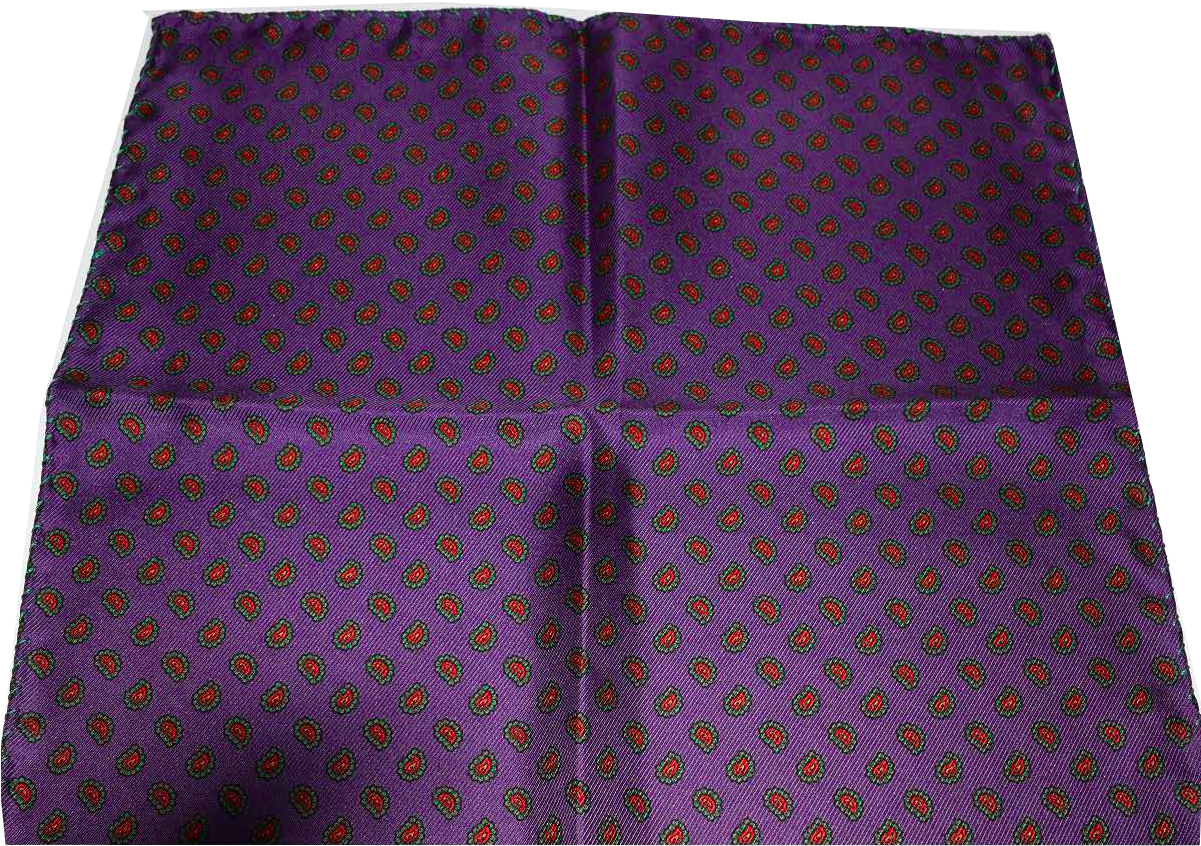 Italian Made Hand Sewn Pocket Squares - Pattern (1200x856), Png Download