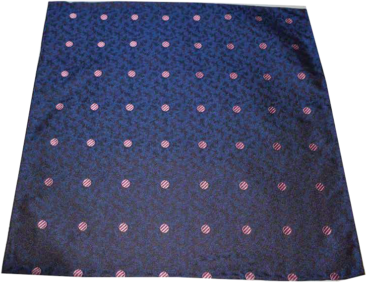 Italian Made Hand Sewn Pocket Squares - Polka Dot (1003x669), Png Download