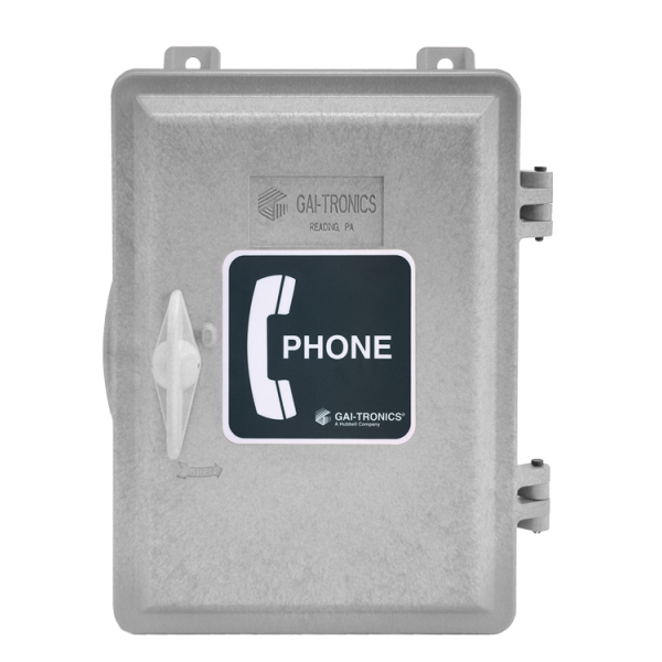 Gai-tronics Analog Keypad Outdoor Telephone With Armored - Telephone Sign (600x600), Png Download