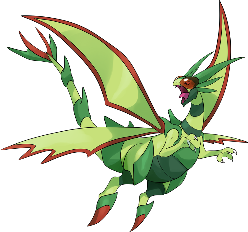 16,858,000 Exp - Pokemon Flygon Shiny (800x749), Png Download