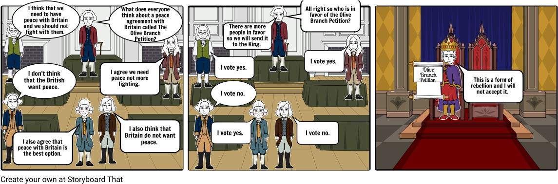 Olive Branch Petition - Comics (1164x385), Png Download