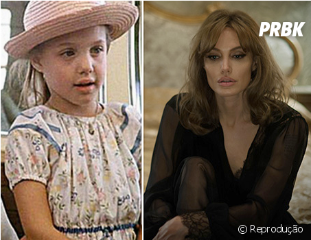 Olha A Diferença De Angelina Jolie Em Seu Primeiro - Looking To Get Out Angelina (950x349), Png Download