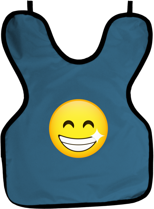 Cling Shield® Petite/child Apron, No Collar, Lead-lined - Smiley (500x679), Png Download
