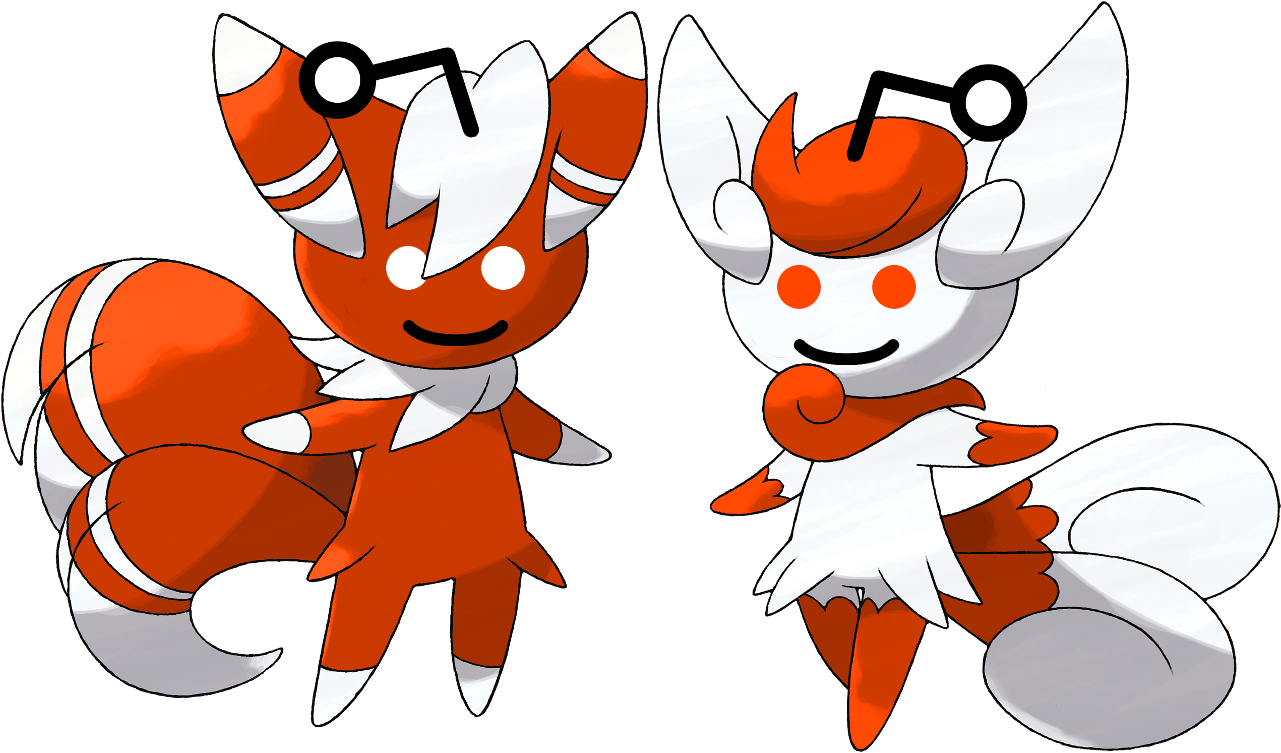 Reddit Cats Xd , - Pokemon Male And Female Pokemon (1280x1280), Png Download
