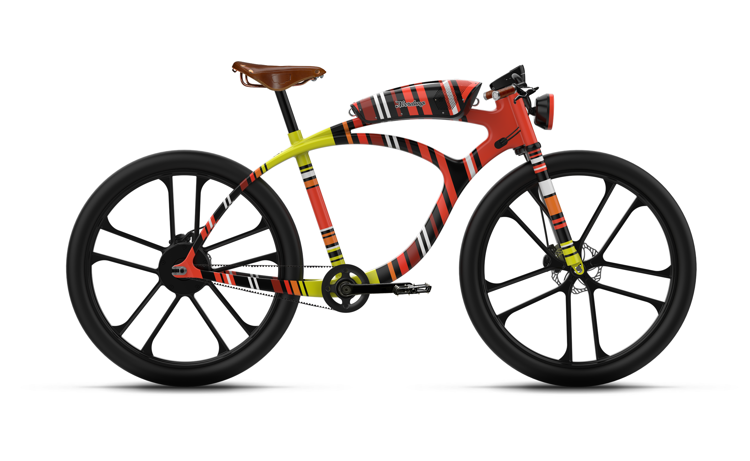 E-bike Noordung Individual - Clipart Bike (2500x1766), Png Download