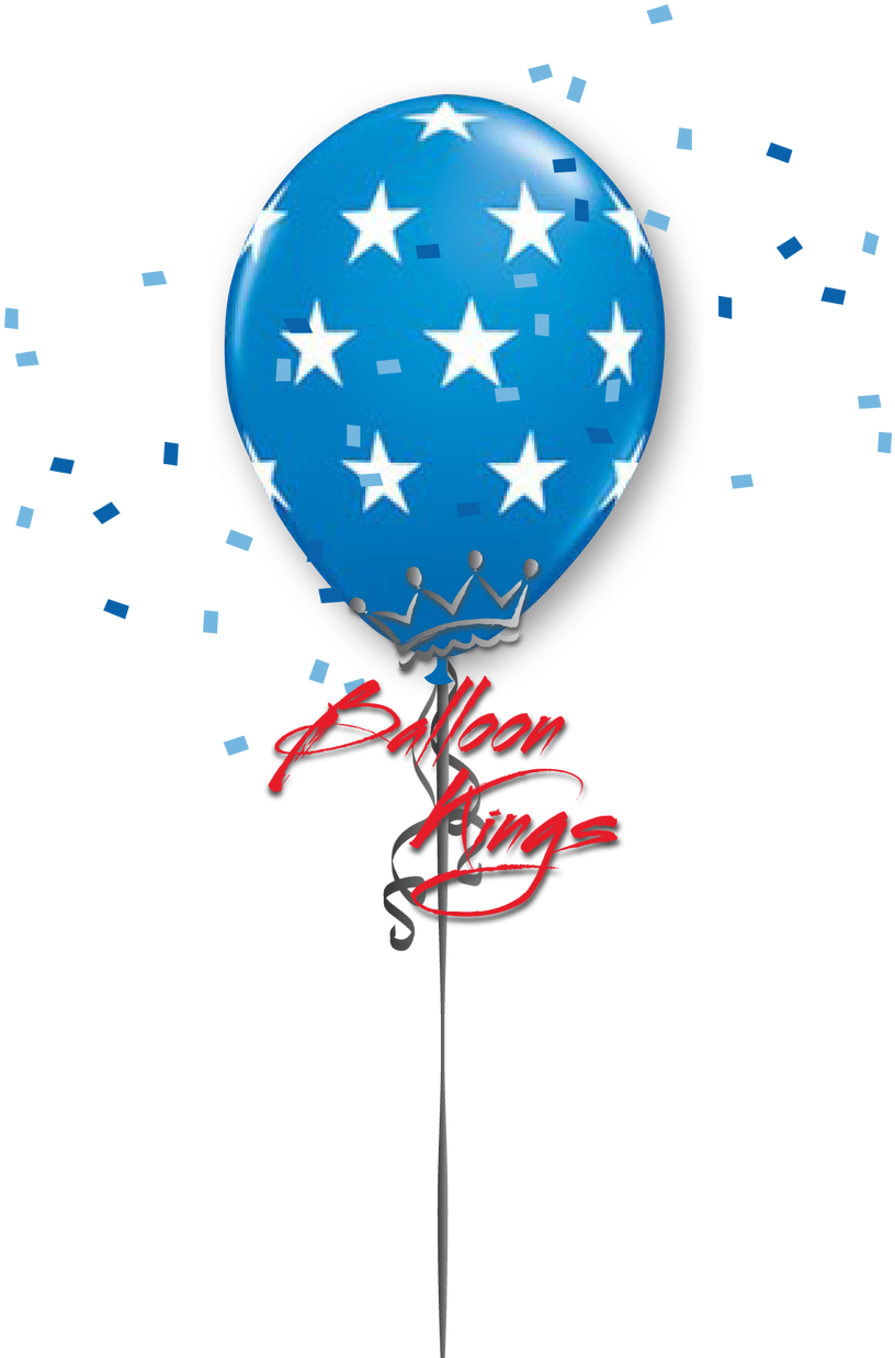 11in Latex American Stars - Clipart Of Polka Dots Balloons (1080x1280), Png Download