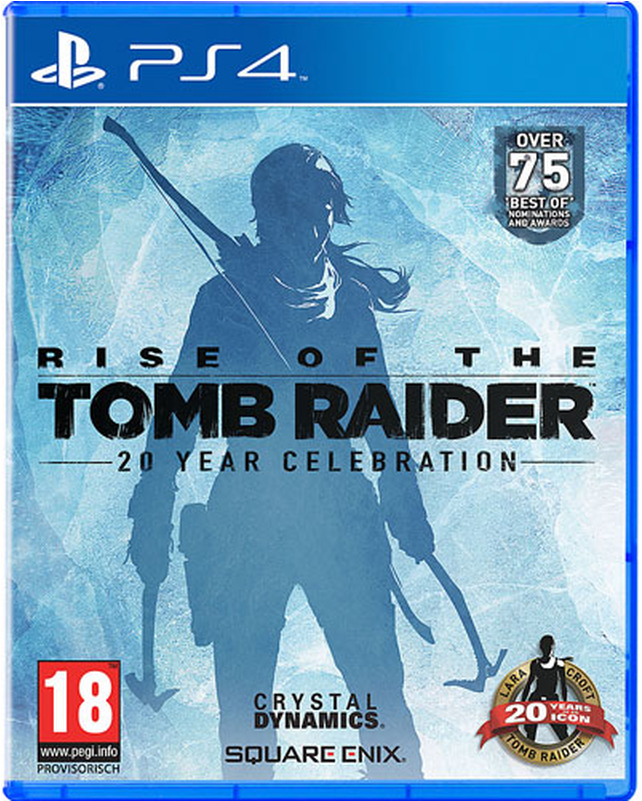 Rise Of The Tomb Raider Ps-4 Uk 20year Multi Celebration - Rise Of The Tomb Raider Ps4 Capa (800x800), Png Download