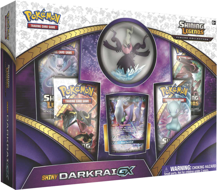 Pokémon Tcg Shiny Darkrai Gx - Pokemon Shining Legends Darkrai Gx Box (829x1024), Png Download