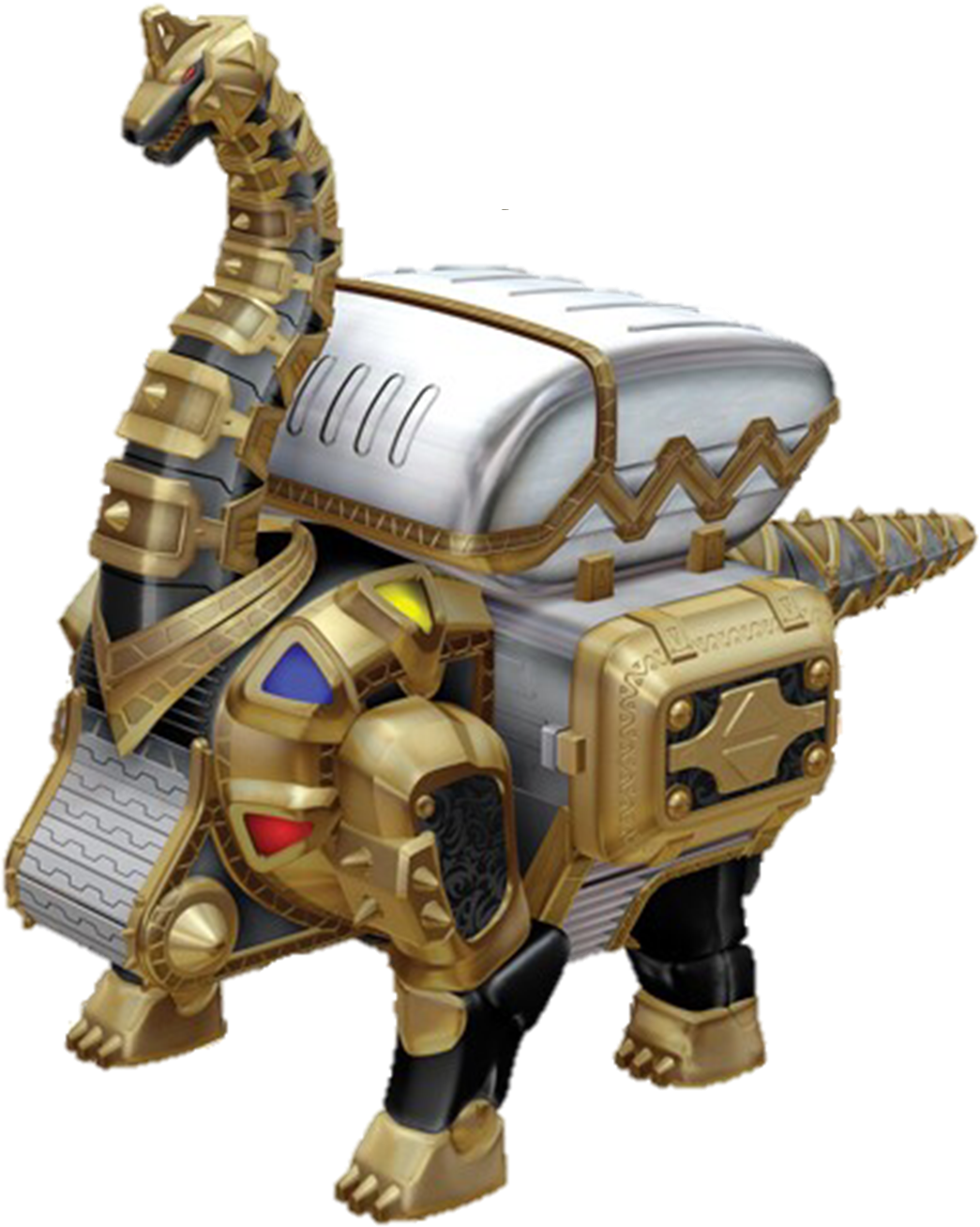 Bakuryuu Brachiosaurus - Power Rangers Dino Thunder Black Ranger Zord (1057x1337), Png Download