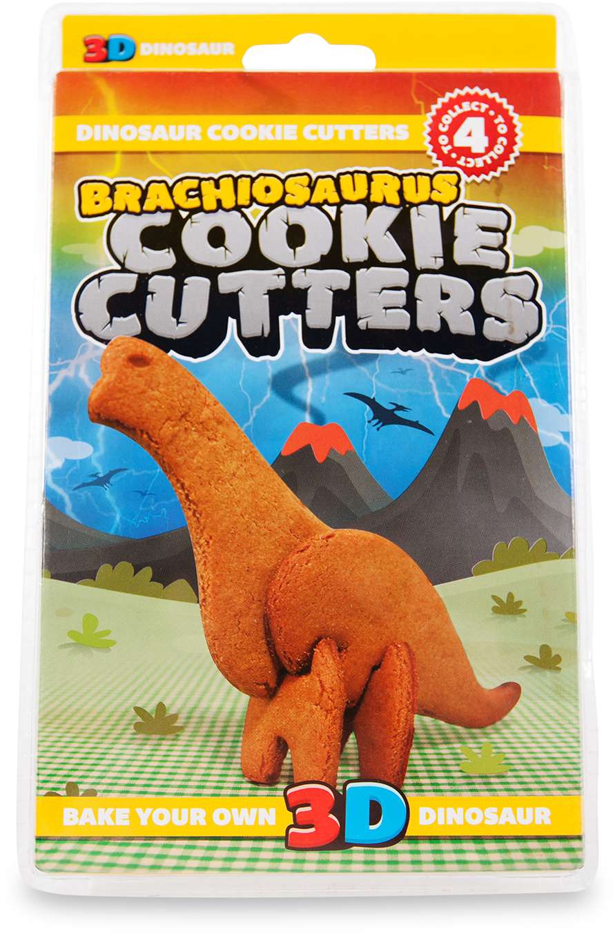 3d Dinosaur Cookie Cutter Brachiosaurus - Animal Figure (900x1357), Png Download