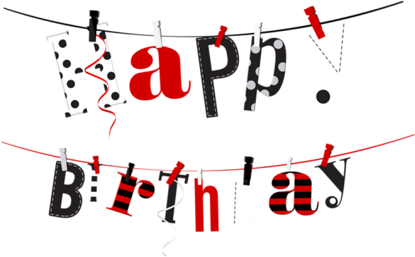 Free Png Download Happy Birthday Streamer Transparent - Png For Happy Birthday (850x543), Png Download