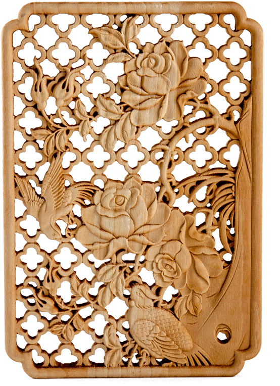 Dongyang Woodcarving Camphor Wood Decorative Painting - Wallet (800x800), Png Download