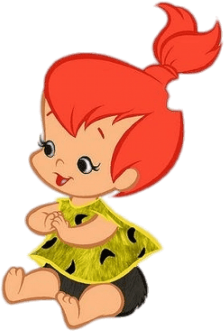 Free Png Download The Flintstones Pebbles Clipart Png - Pebbles Flintstone (480x673), Png Download