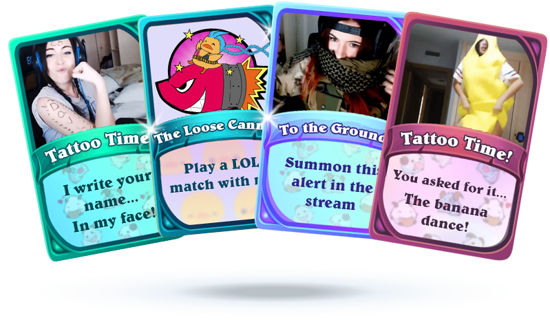 Streamers Can Issue Cards, Which Can Be Acquired By - Streamloots Cards (800x476), Png Download