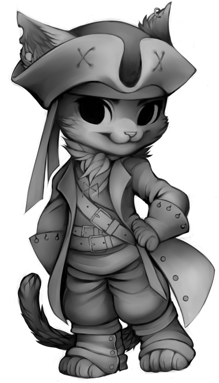 749 X 1280 4 - Pirate Cat Png (749x1280), Png Download
