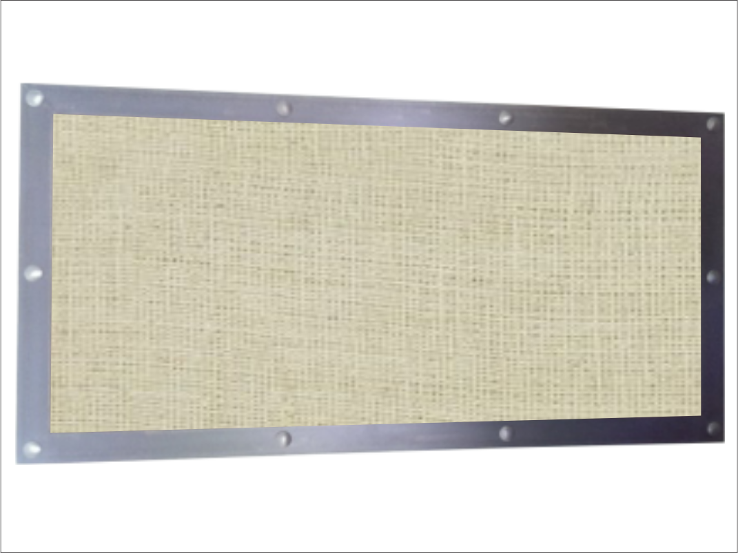 Modern Industrial Burlap Pin Board - Window Blind (1071x803), Png Download