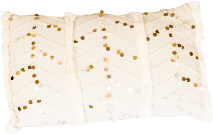 White Sequin Pillow - Cushion (1000x667), Png Download