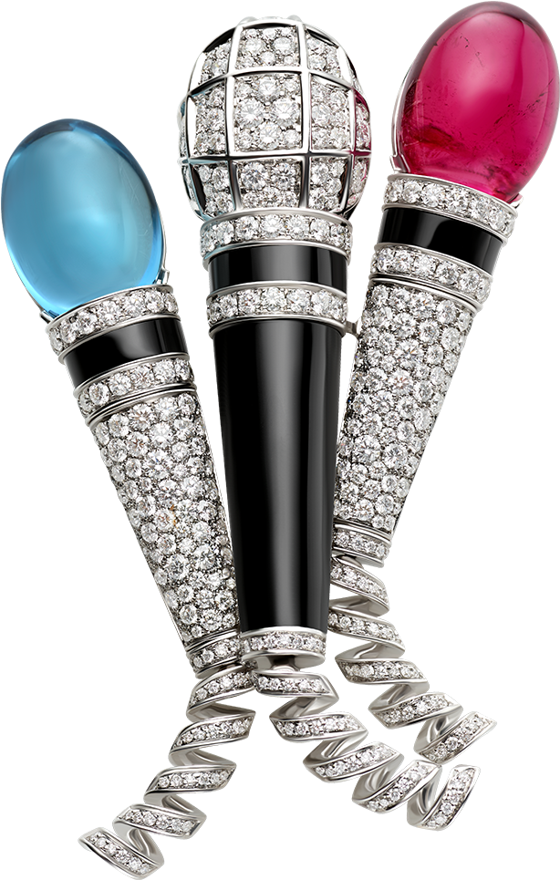 Music Brooch Brooch White Gold White - Jewellery (1800x1405), Png Download