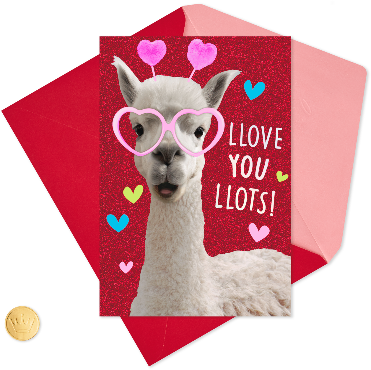 Love You Lots Llamas Valentine's Day - Llama I Love You (1470x1470), Png Download
