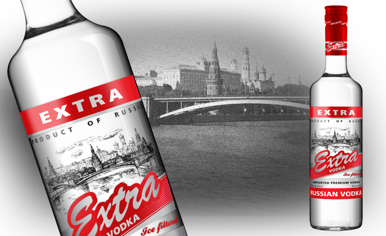 Classic Russianâ Vodka, Inspired By Best Russian Traditions - Glass Bottle (796x487), Png Download
