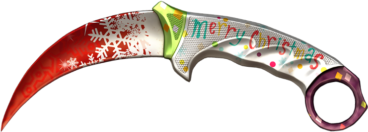 Karambit Xmas (800x388), Png Download