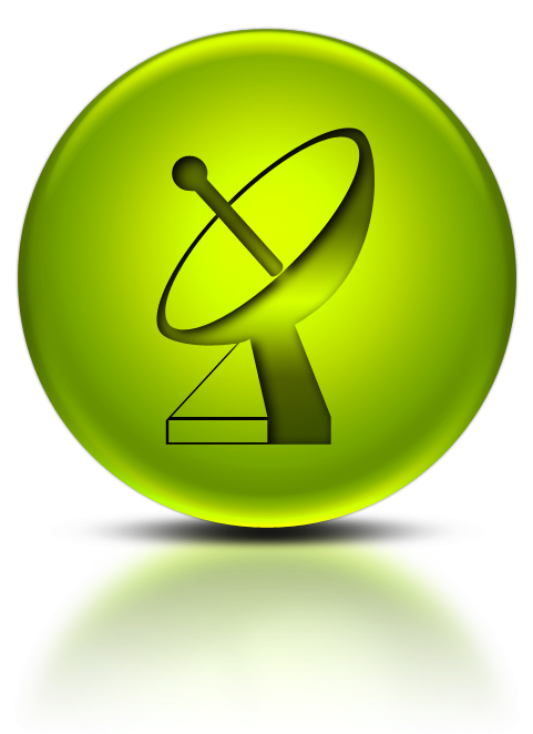 082625 Green Metallic Orb Icon Business Satellite Dish - Key Icon Png Green (480x700), Png Download
