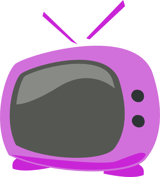 540 X 597 12 - Pink Cartoon Tv (540x597), Png Download