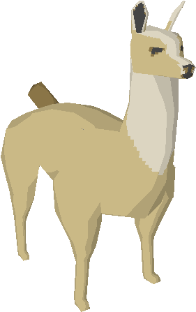 Llama Render (640x480), Png Download