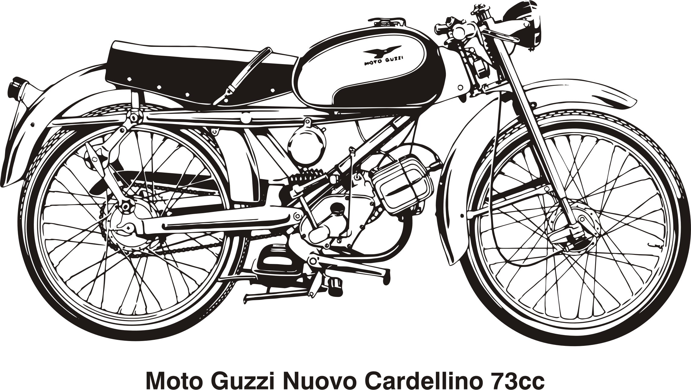 This Free Icons Png Design Of Moto Guzzi Nuovo Cardellino (2286x1290), Png Download