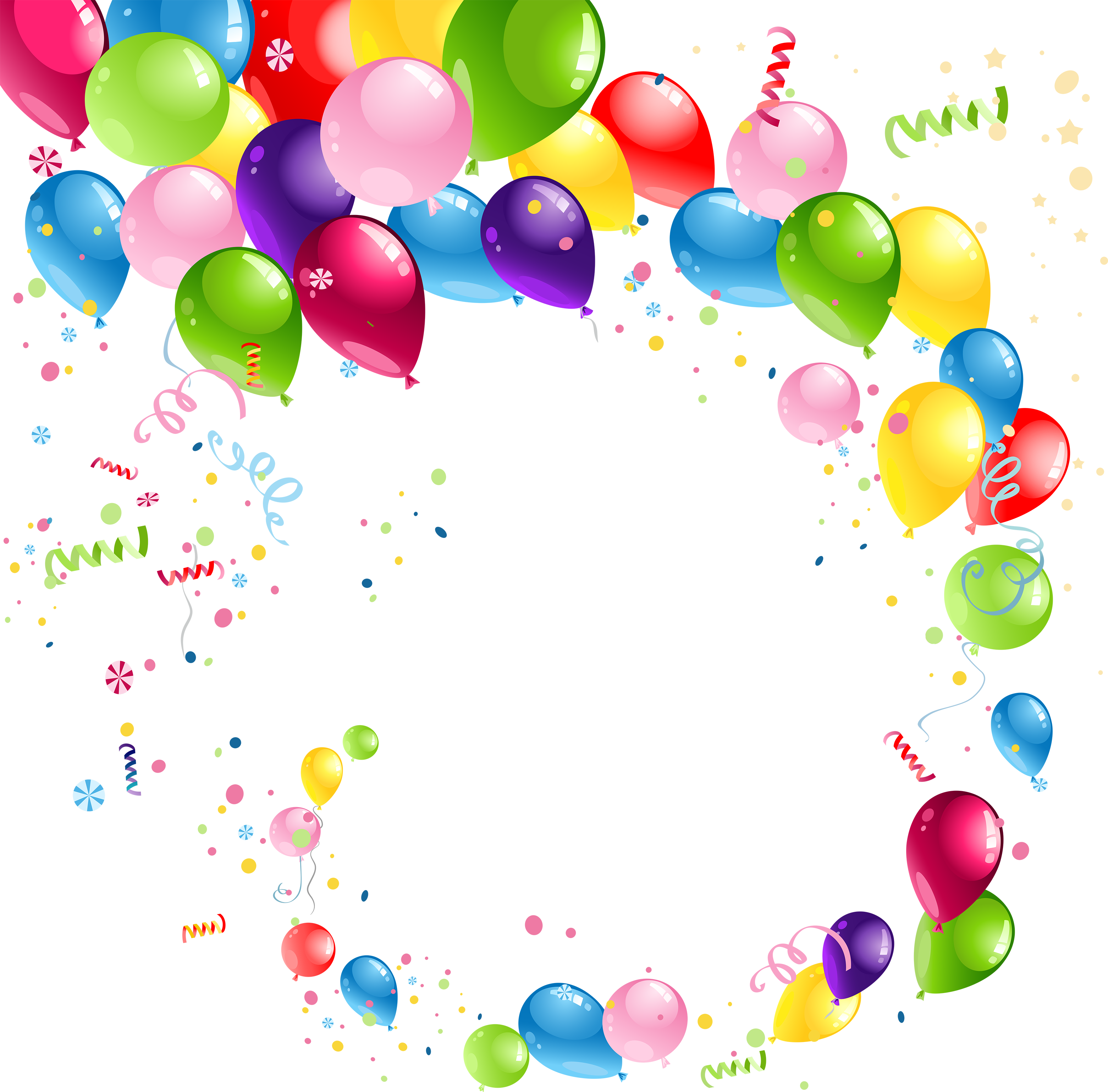 Balloon Royalty - Balloons Vector (3123x3078), Png Download