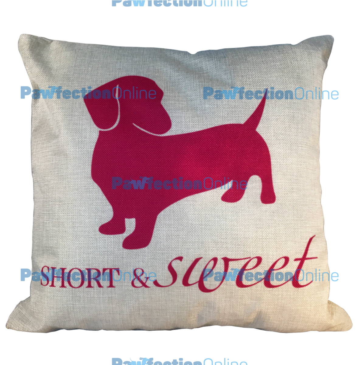 This Cute Short And Sweet Dachshund Cushion Cover Features - Short And Sweet Dachshund (1200x1200), Png Download