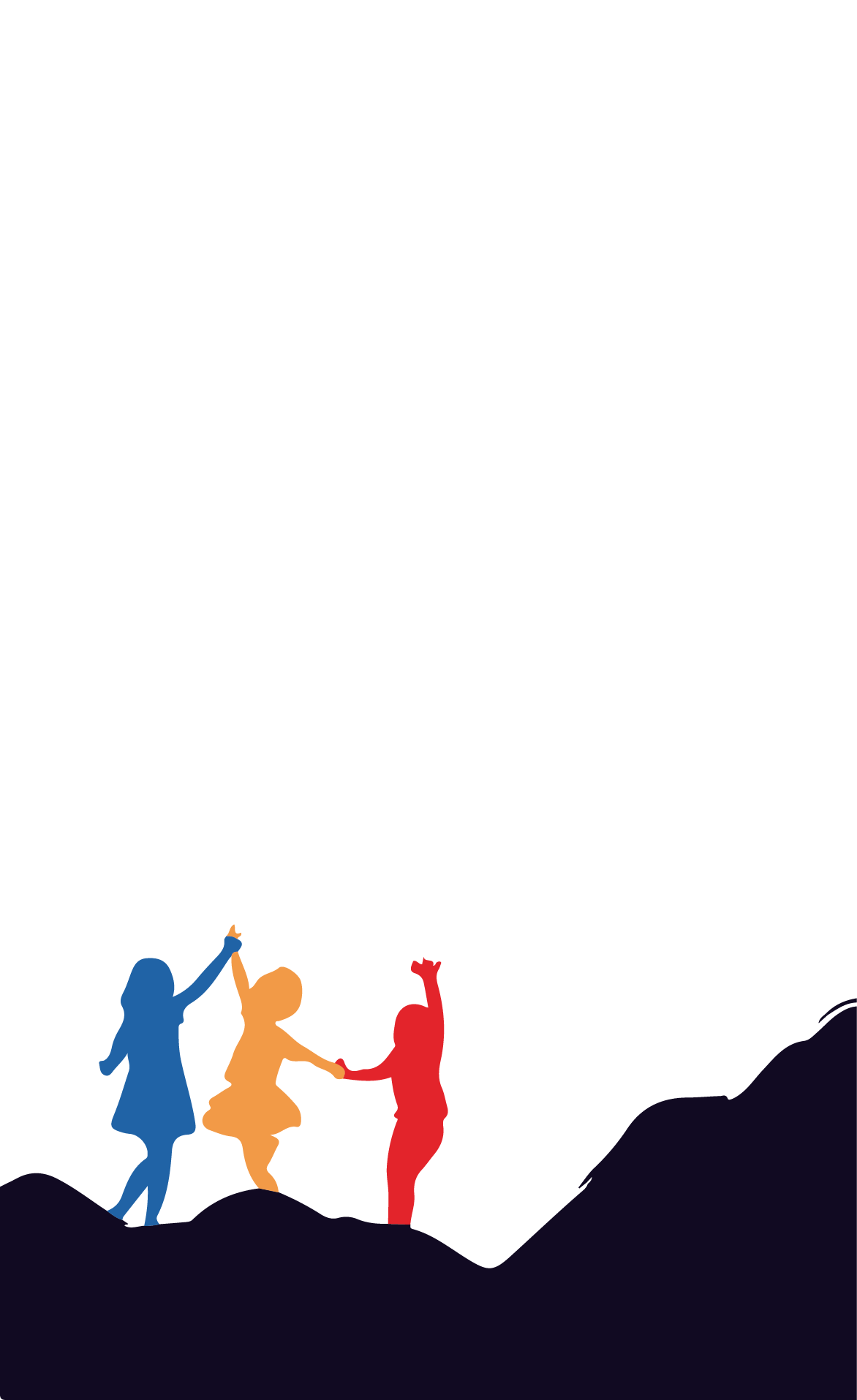 Mountain-left - Silhouette (1172x1915), Png Download