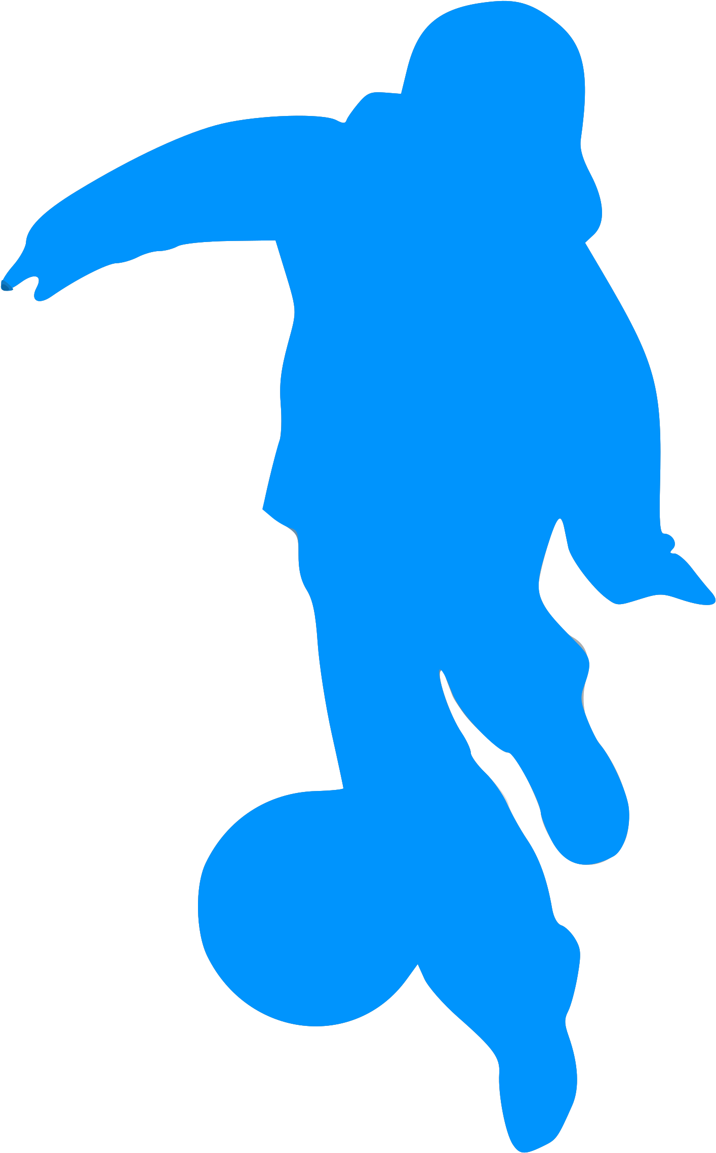 This Free Icons Png Design Of Silhouette Football 01 (1537x2400), Png Download