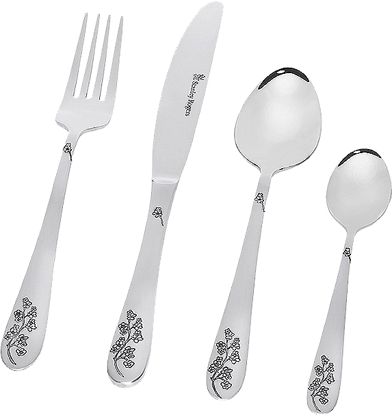 Stanley Rogers Albany Blossom 32pc Cutlery Set - Knife (620x620), Png Download
