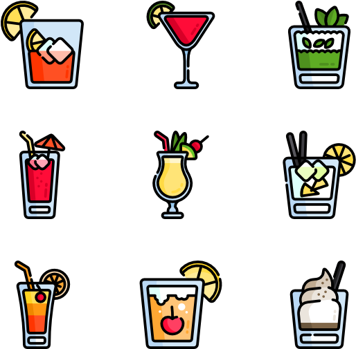 Cocktails (600x564), Png Download