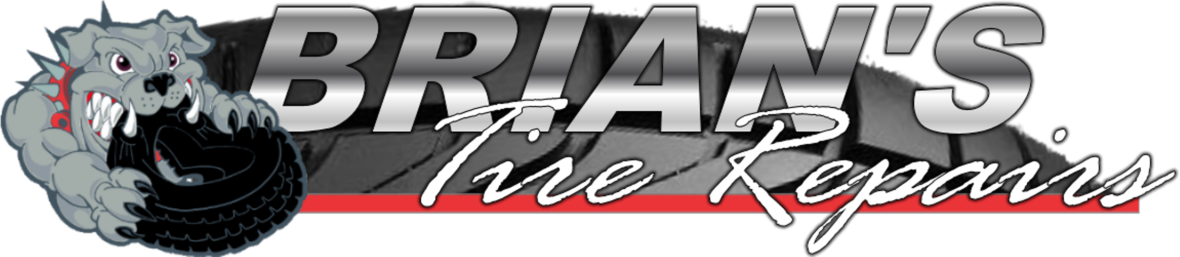 Brian's Tire Repair - Graphic Design (2400x500), Png Download